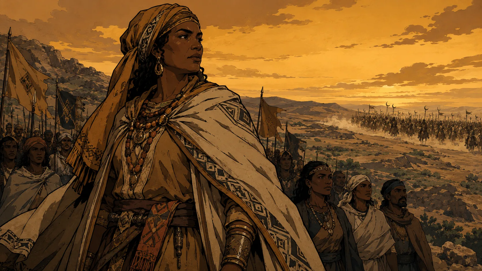 The Kahena — Queen of Africa — Hebrew-rooted military leader of a North African confederation who resisted Arab invasion in 694 CE