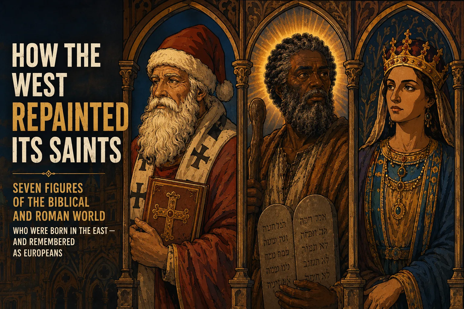 How the West Repainted Its Saints — seven figures of the biblical East given European faces