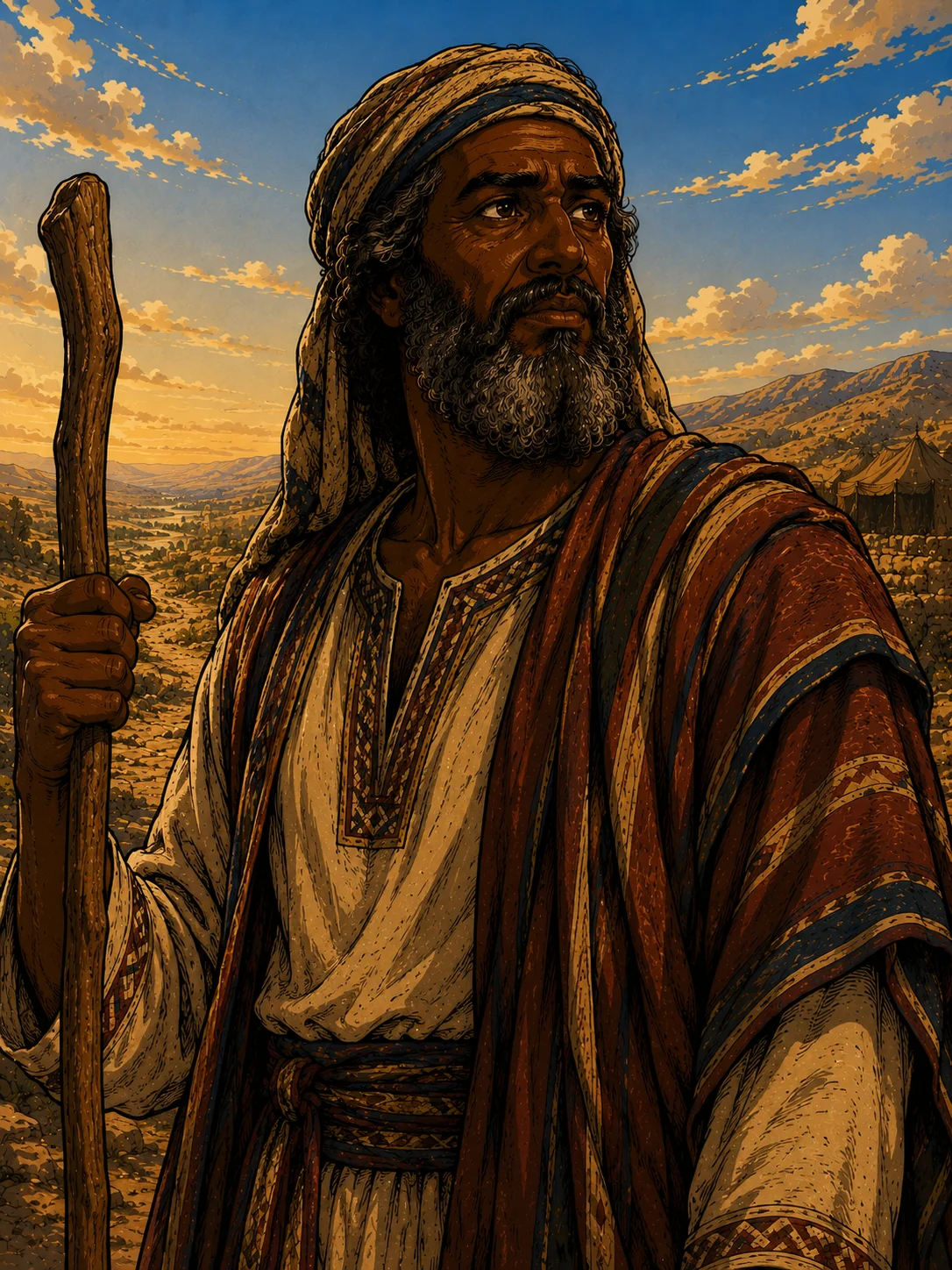 Abraham — born Abram son of Terah; called out of Ur; given the covenant of circumcision and the promise of a land, a nation, and a blessing to all families of the earth