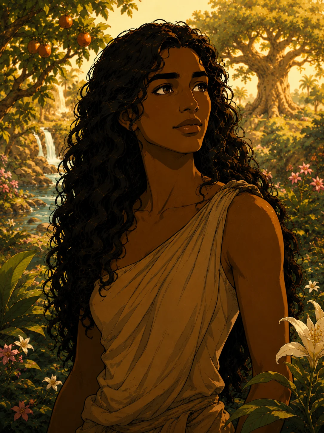 Chava (Eve) — the first woman, mother of all the living, formed as Adam's corresponding partner