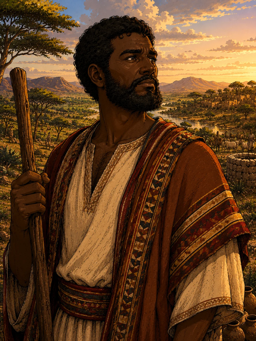 Cham (Ham) — son of Noah, father of Cush, Mizraim, Put, and Canaan; ancestor of the African and Middle Eastern nations