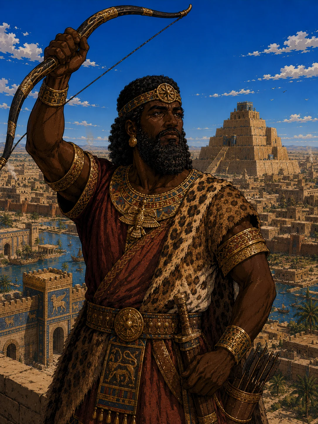 Nimrod — son of Cush, grandson of Ham; the first mighty warrior before God, builder of Babel and Nineveh