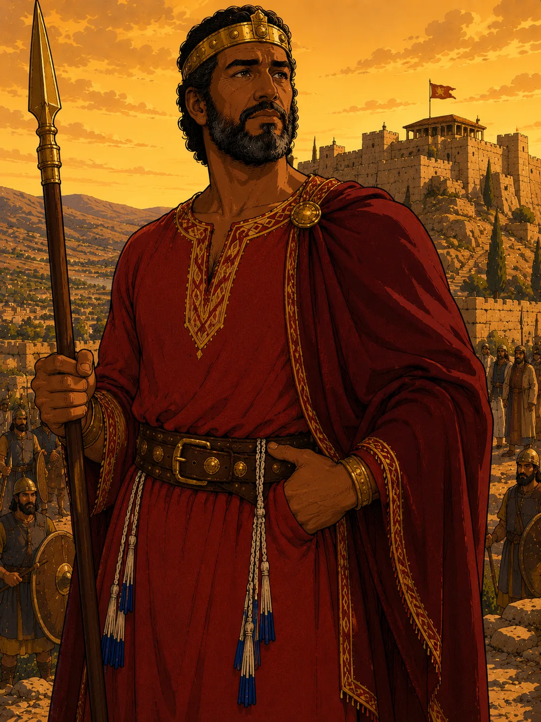 Saul — Israel's first king - tall, anointed, and ultimately undone by disobedience and jealousy