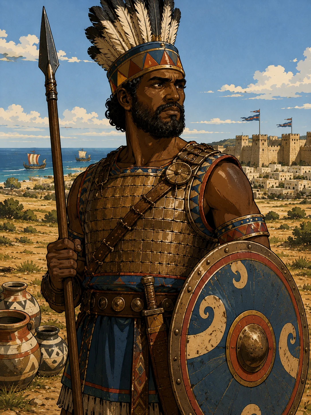 Philistines — descended from Casluhim son of Mizraim; the five-city coastal people who were Israel's chief adversaries through Samson, Saul, and David